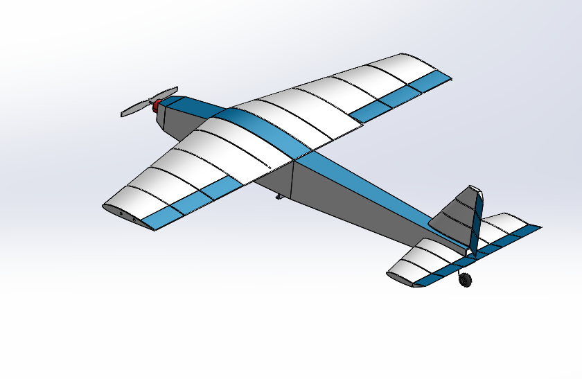 rc-plane-34遥控飞行模型3D图纸 STEP格式